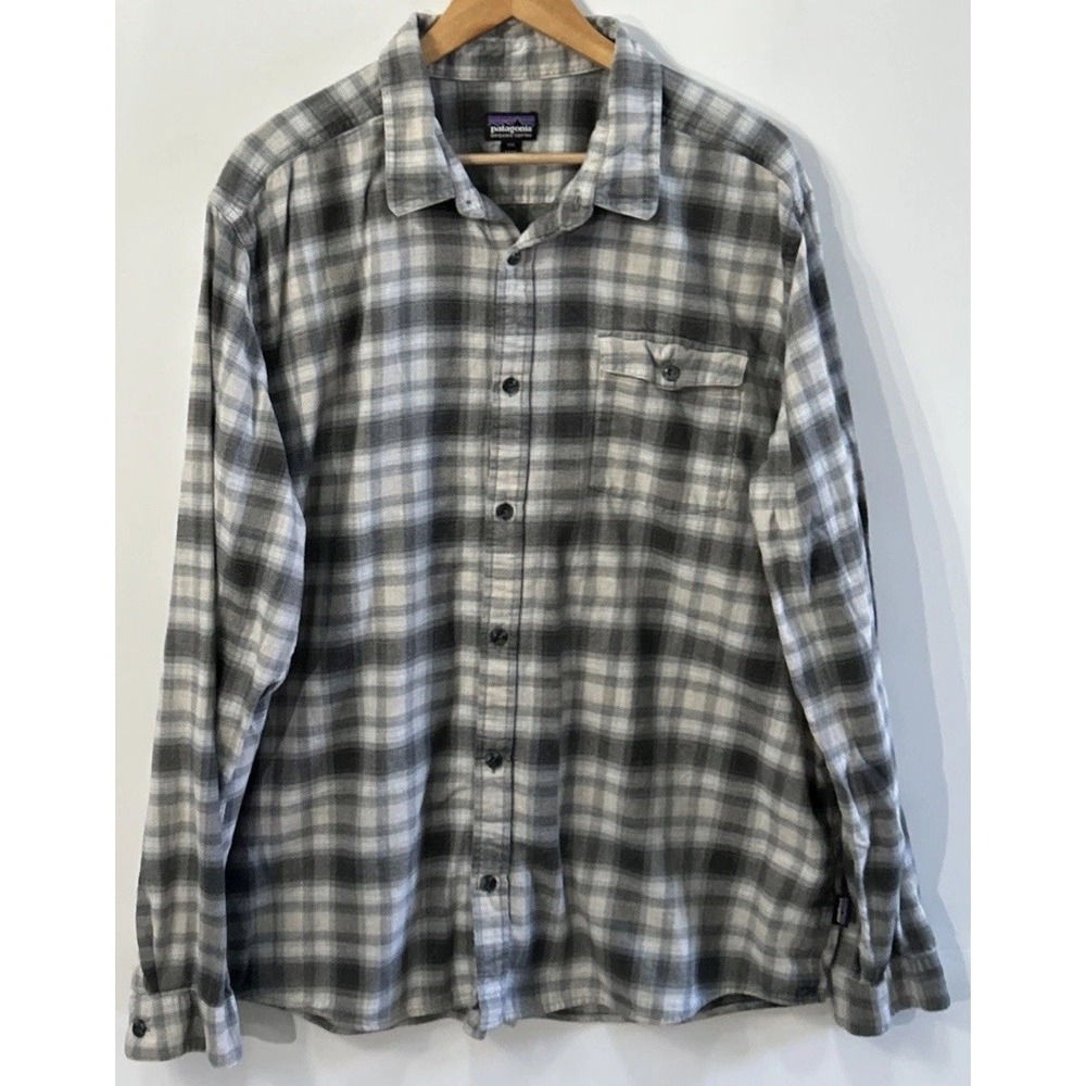 Mens Patagonia Fjord Lightweight Long Sleeve Flannel Shirt Sz XXL 54020 - Picture 2 of 8